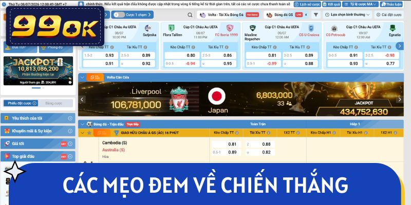 Các mẹo đem về chiến thắng khi cược kèo nhà cái
