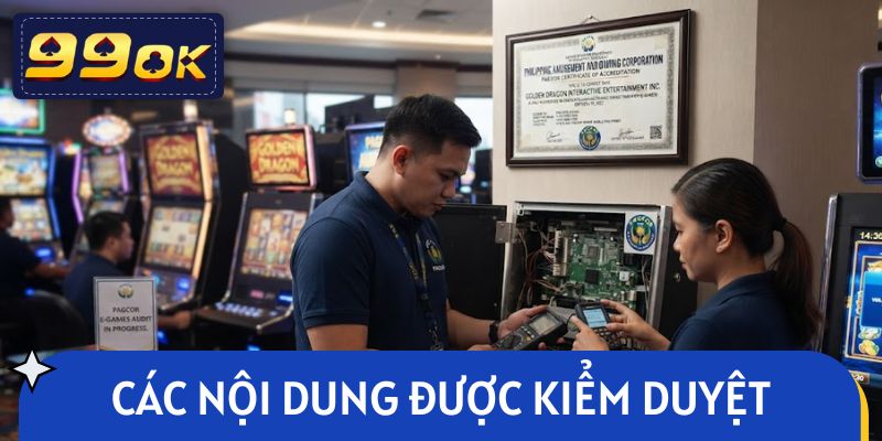 Các nội dung được chứng nhận hoạt động kiểm duyệt